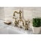 Kingston Brass Bridge Bathroom Faucet with Brass PopUp, Antique Brass KS7973BAL - alternate 6